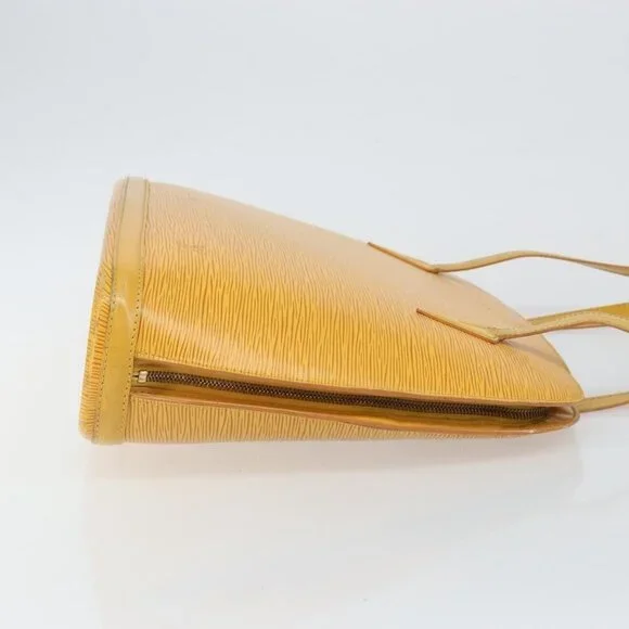 Authentic LOUIS VUITTON Epi Lussac Shoulder Bag Yellow M52289 LV - Picture 3 of 16